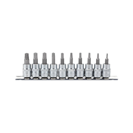DRAPER 3/8" Sq. Dr. 48mm long Draper TX STAR Security Socket Bit Set (10 Piece) : Model No. D-TXT/10/55