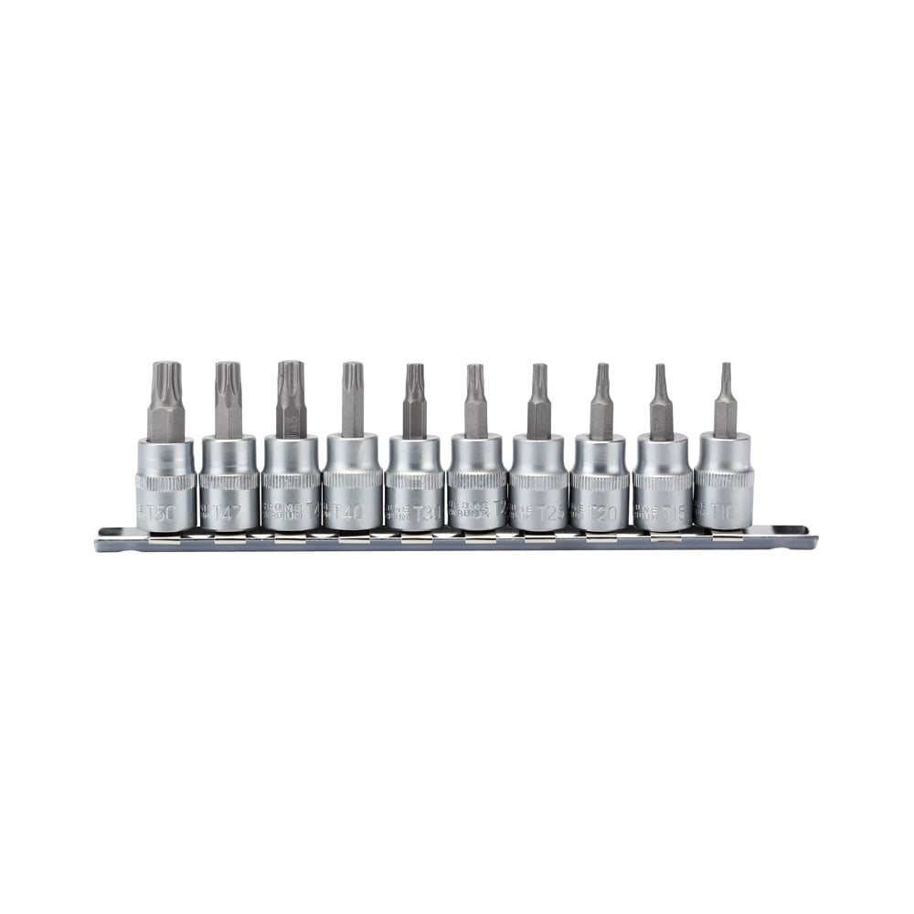 DRAPER 3/8" Sq. Dr. Draper TX STAR Plus Socket Bit Set (10 Piece) : Model No. D-TXP/10/55