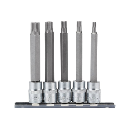 DRAPER 3/8" Sq. Dr. Spline Socket Bit Set (5 piece) : Model No. D-SPLINE/5/100