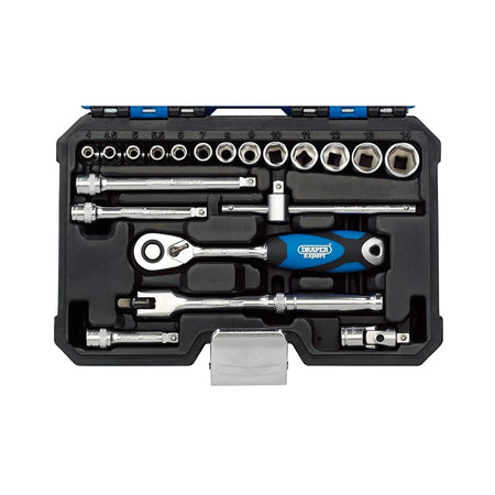DRAPER 1/4" Sq. Dr. Metric Socket Set (20 Piece) : Model No. B20M/SG
