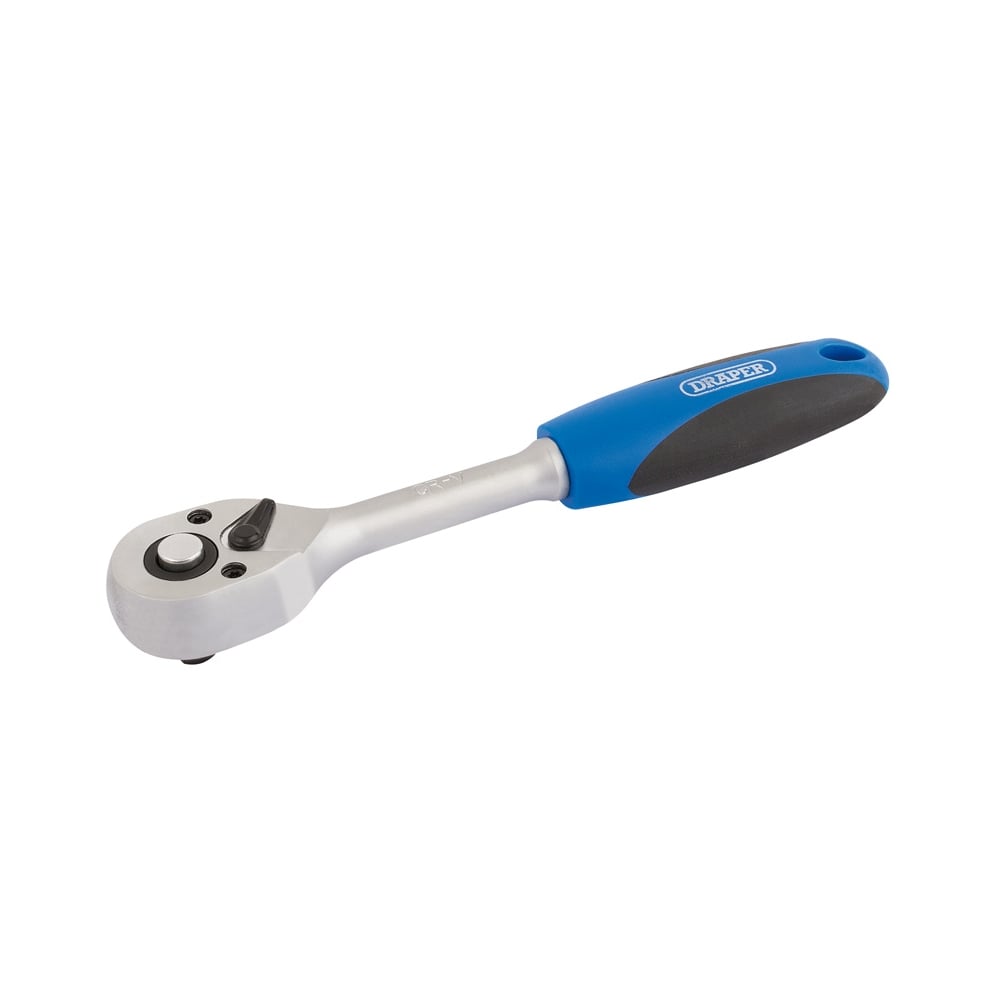DRAPER 1/4" Sq. Dr. 72 Tooth Reversible Soft Grip Ratchets : Model No. BD72
