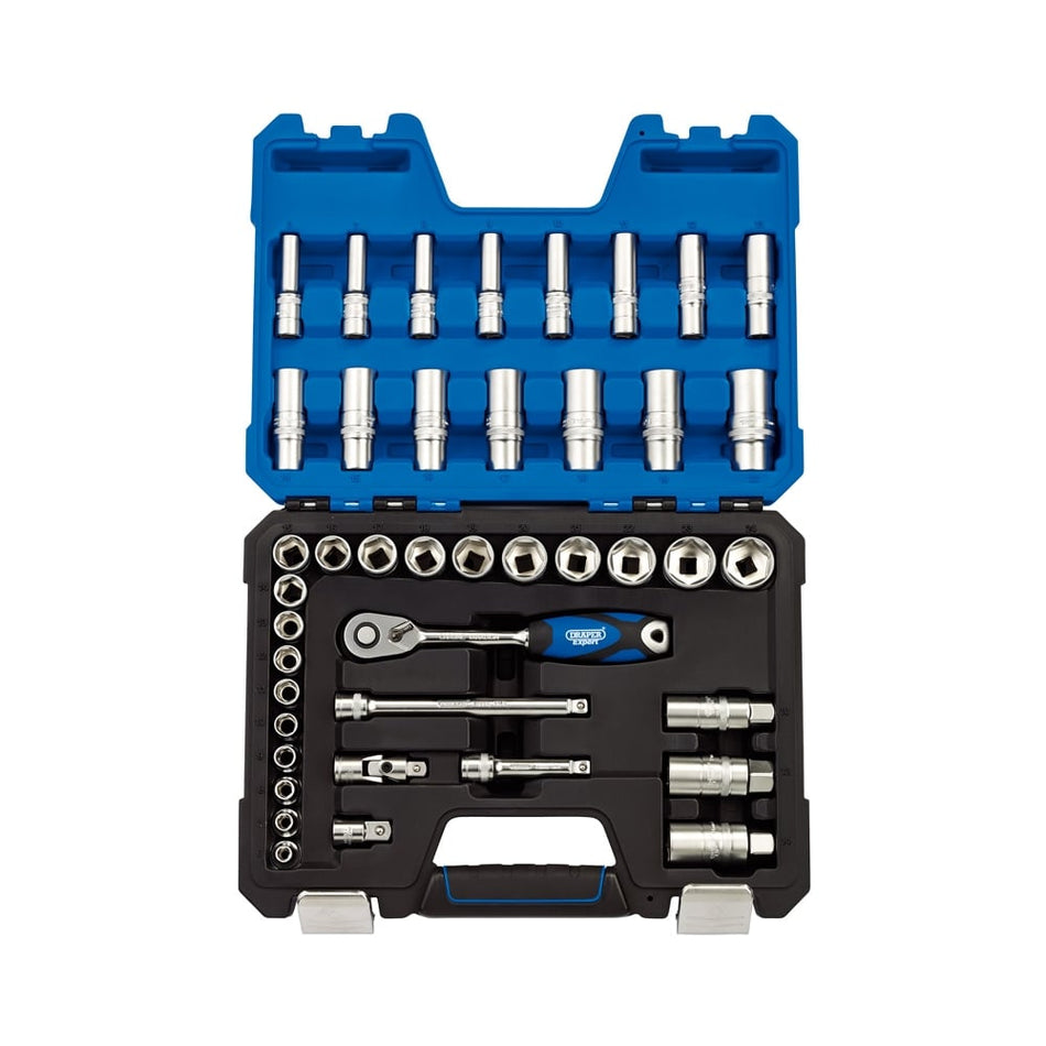 DRAPER 3/8" Sq. Dr. Metric Socket Set (42 Piece) : Model No. D42MN/SG