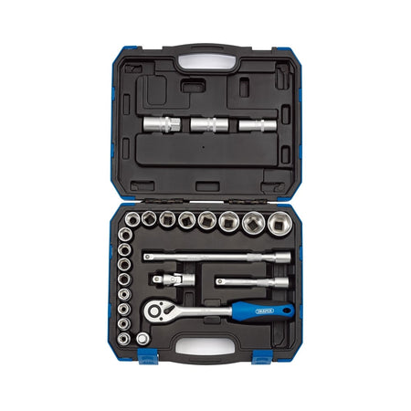 DRAPER 1/2" Sq. Dr. Metric Socket Set (24 Piece) : Model No. HD24M