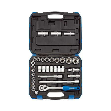 DRAPER 1/2" Sq. Dr. MM/AF Combined Socket Set (33 Piece) : Model No. HD33AM
