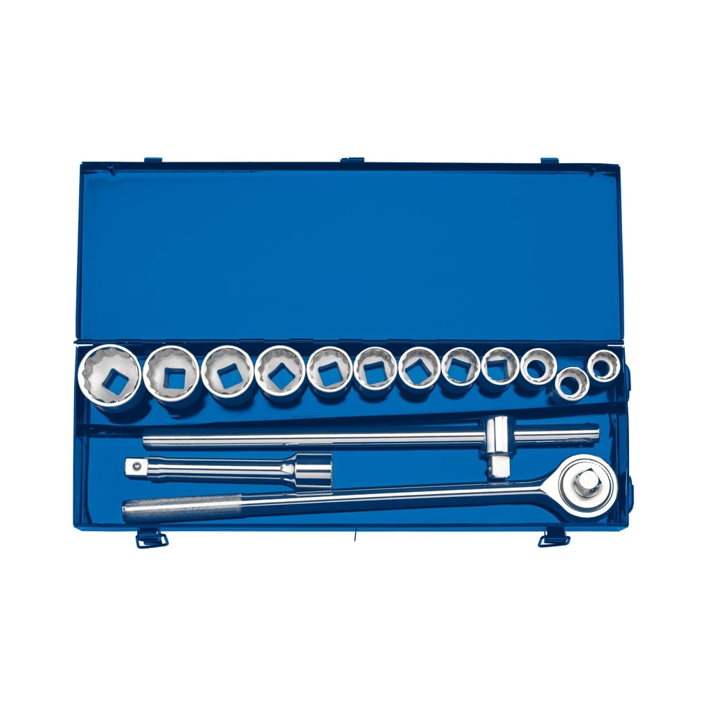 DRAPER 3/4" Sq. Dr. Metric Socket Set in Metal Case (15 piece) : Model No. TD15M