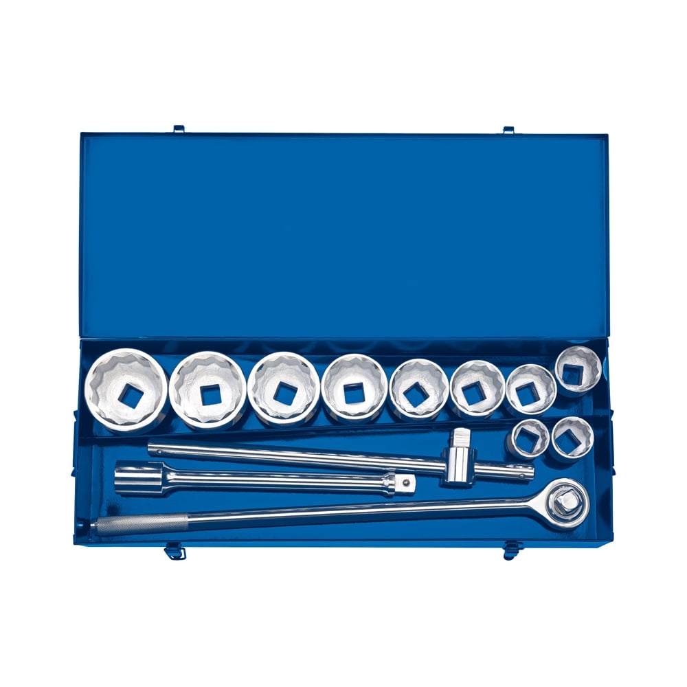 DRAPER 1" Sq. Dr. Metric Socket Set in Metal case (13 Piece) : Model No. T13MM/B