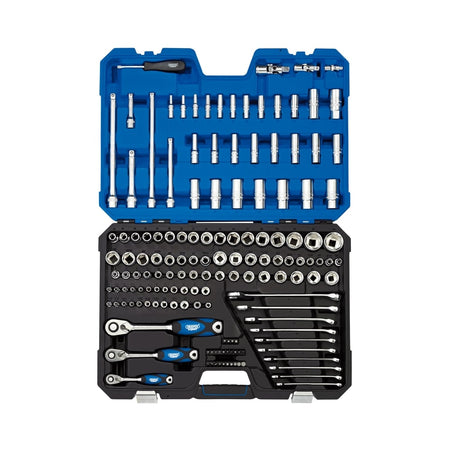DRAPER 1/4", 3/8" and 1/2" Sq. Dr. Tool Kit (150 piece) : Model No. TK150N/SG