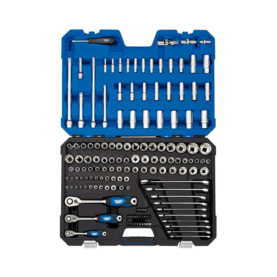 DRAPER 1/4", 3/8" and 1/2" Sq. Dr. Tool Kit (150 piece) : Model No. TK150N/SG