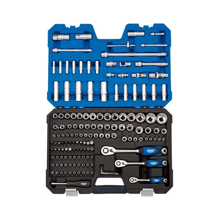 DRAPER 1/4", 3/8" and 1/2" Sq. Dr. Metric Socket and Socket Bit Set (149 piece) : Model No. STK149N/SG