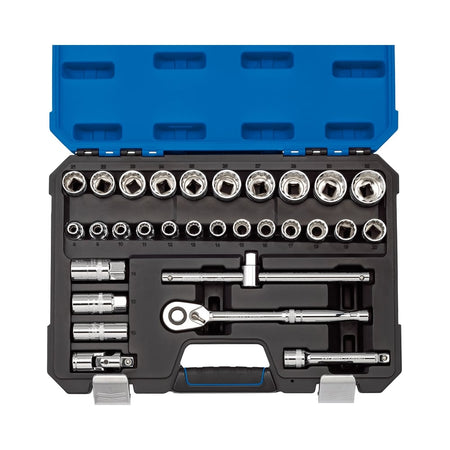 DRAPER 1/2" Sq. Dr. Metric Socket Set (30 Piece) : Model No. H30MN/B