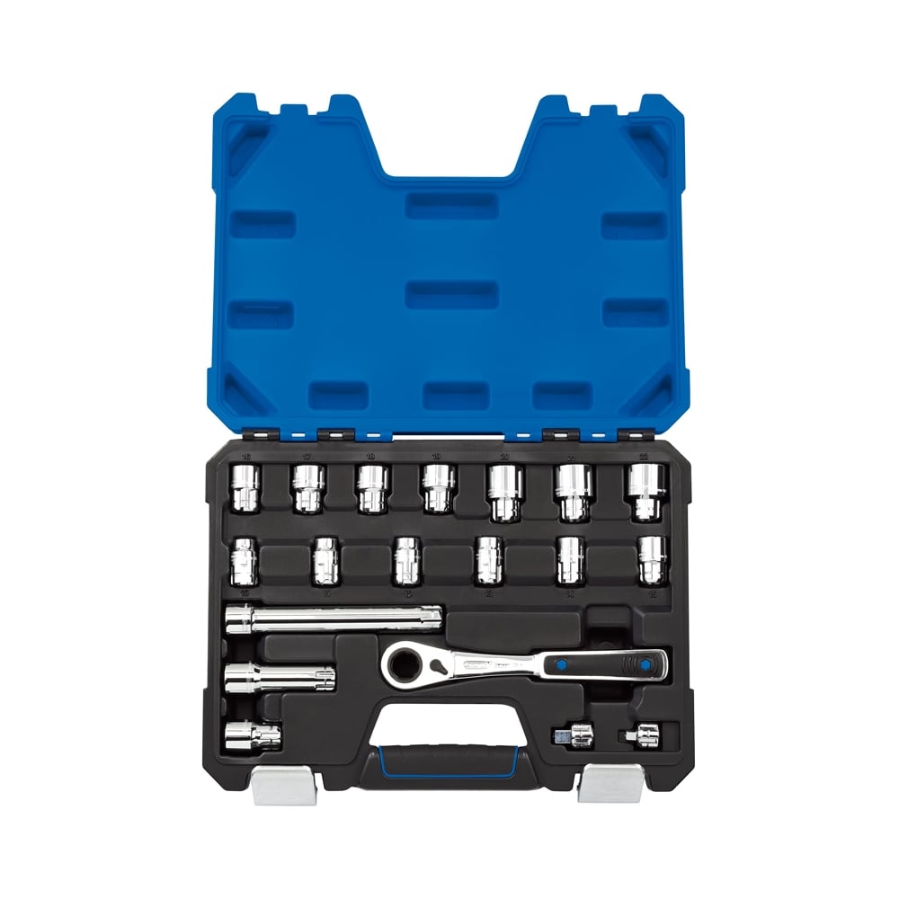 DRAPER 20mm 'Go Through' Socket Set (19 Piece) : Model No. VTX20-19MM/B