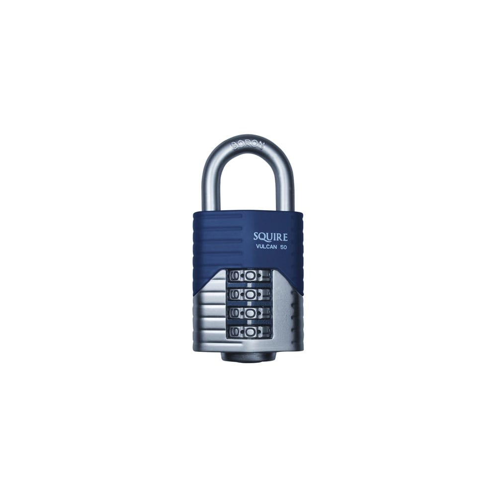 Henry Squire Vulcan Open Boron Shackle Combination Padlock 50mm