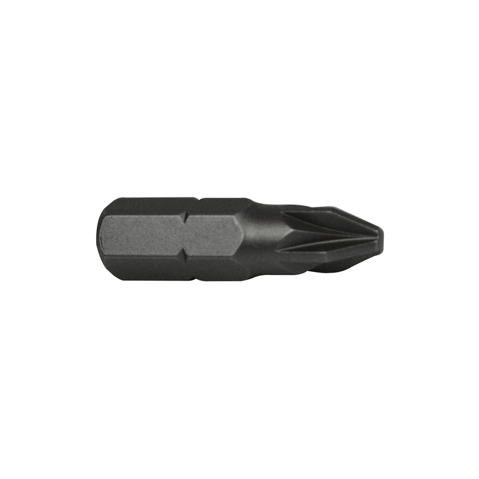 Faithfull Pozi 1 S2 Grade Steel Screwdriver Bits x 25mm Pack of 3