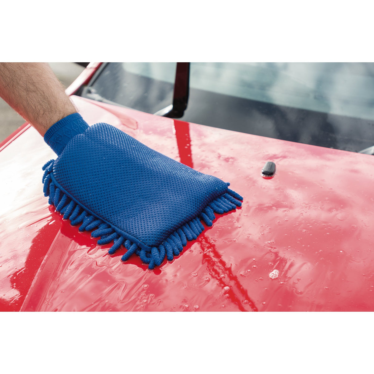 DRAPER 2 in 1 Microfibre Car Wash Mitt: Model No. CWMTN/B