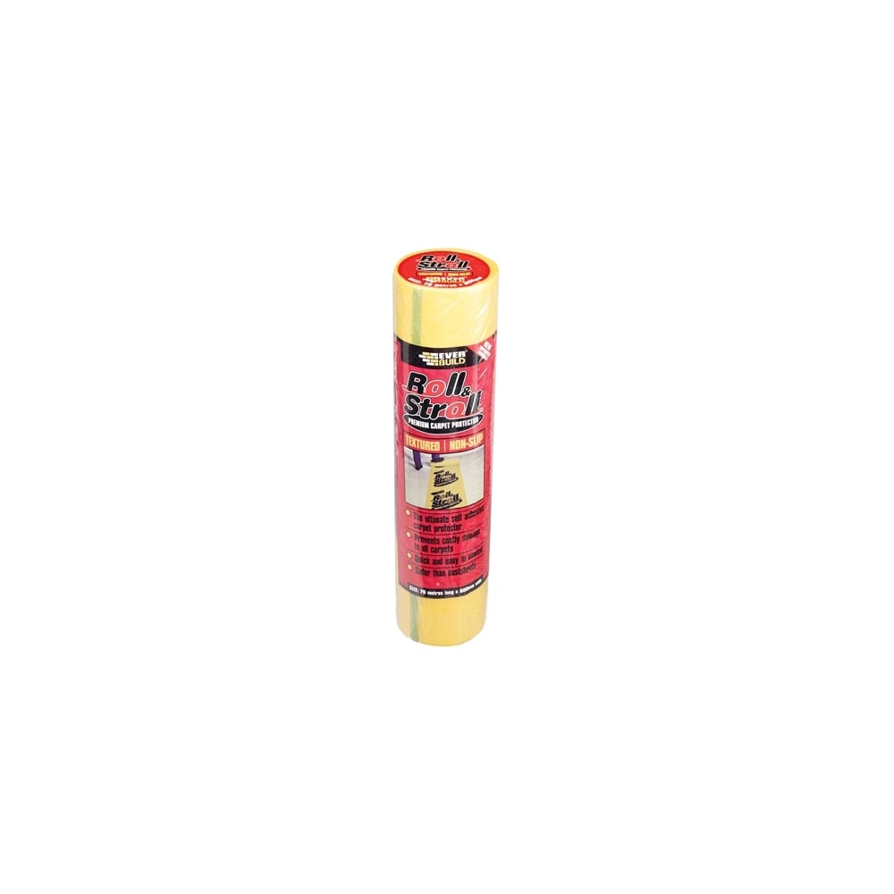 Everbuild Roll & Stroll Textured Non-Slip Carpet Protector 600mm x 75m