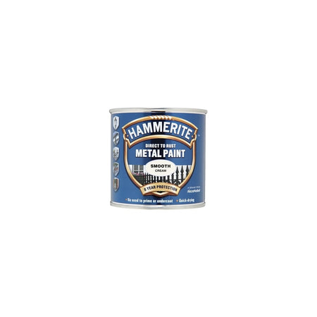 Hammerite Direct to Rust Smooth Finish Metal Paint Cream 250ml