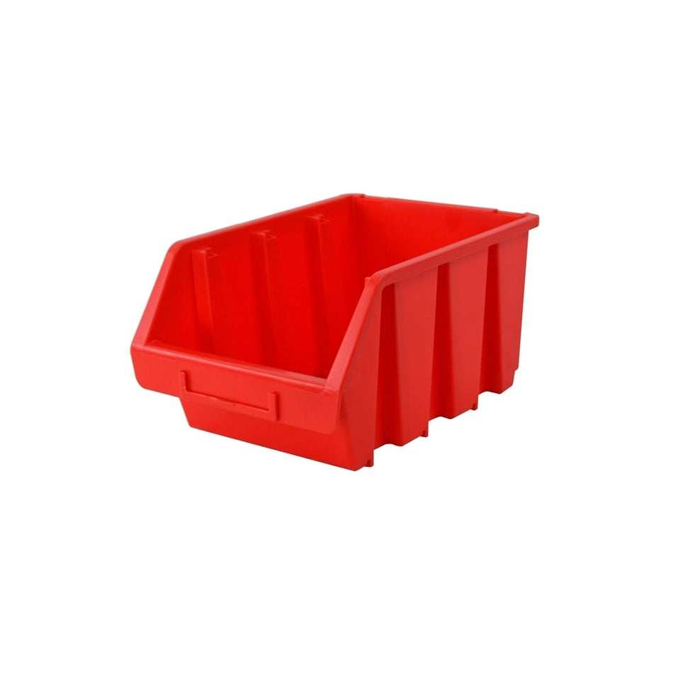 Faithfull Interlocking Storage Bin Size 4 Red 209 x 340 x 155mm