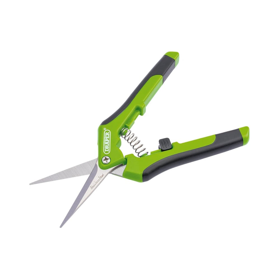 DRAPER 165mm Soft Grip Precision Straight Pruning Secateur: Model No.G812