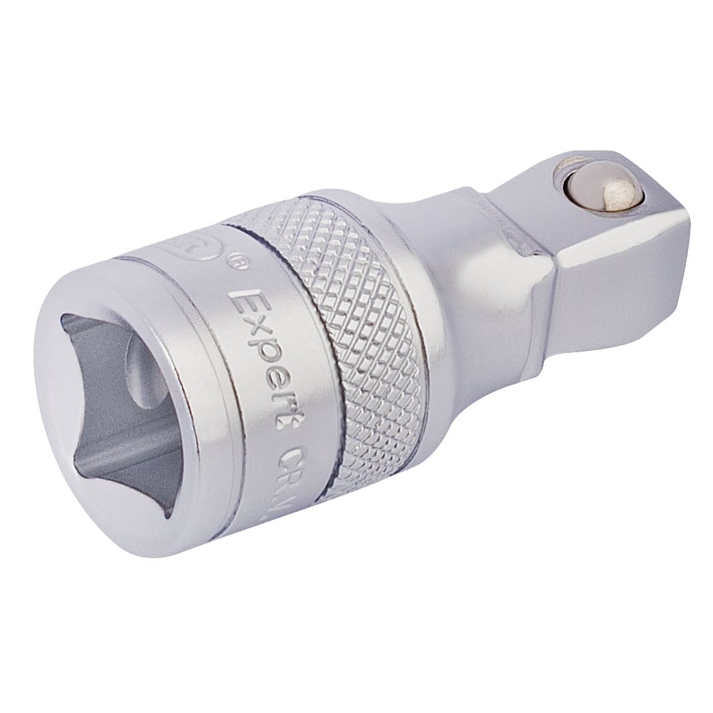 DRAPER 1/2" Square Drive Satin Chrome Wobble Extension Bar (50mm): Model No. H-WEXT/MS