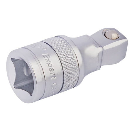 DRAPER 1/2" Square Drive Satin Chrome Wobble Extension Bar (50mm): Model No. H-WEXT/MS