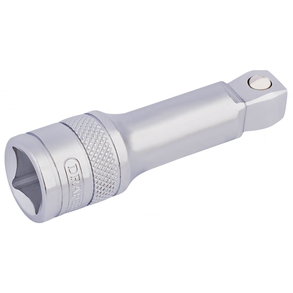 DRAPER 1/2" Square Drive Satin Chrome Wobble Extension Bar (75mm): Model No. H-WEXT/MS