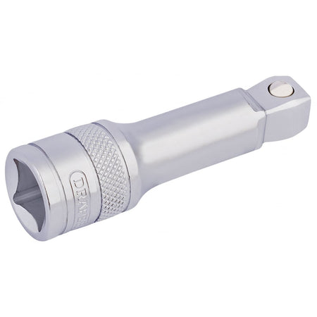 DRAPER 1/2" Square Drive Satin Chrome Wobble Extension Bar (75mm): Model No. H-WEXT/MS