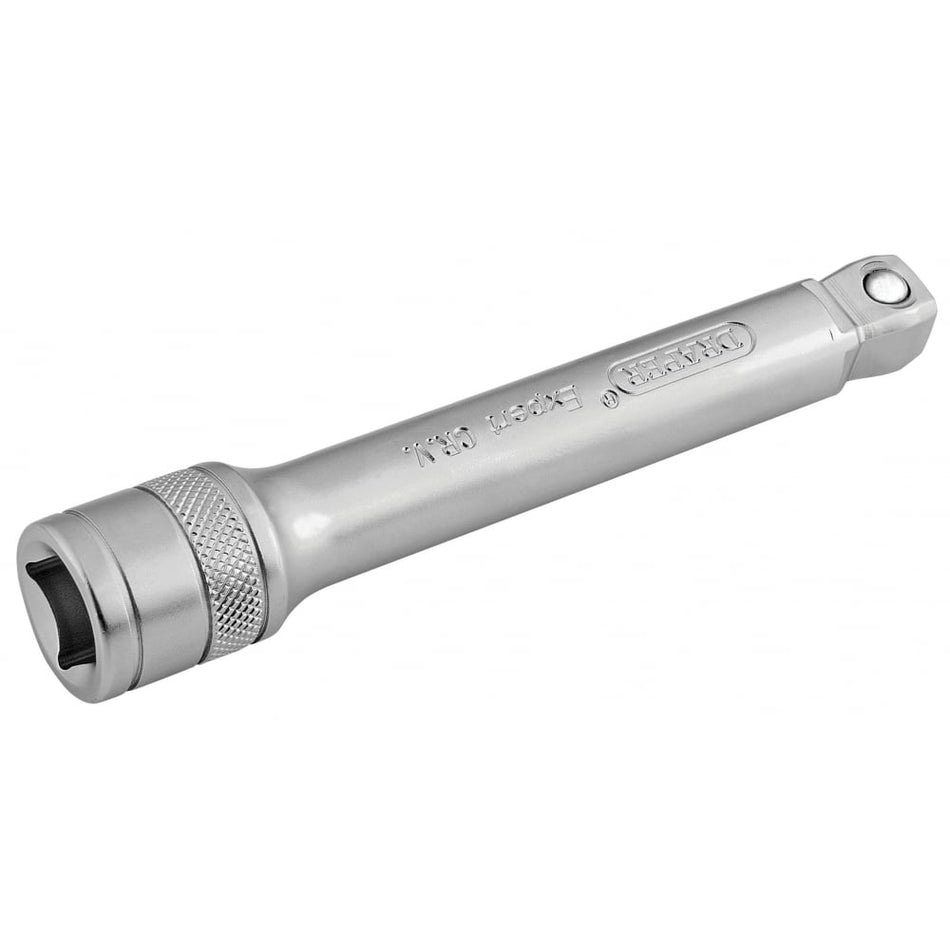 DRAPER 1/2" Square Drive Satin Chrome Wobble Extension Bar (125mm): Model No. H-WEXT/MS