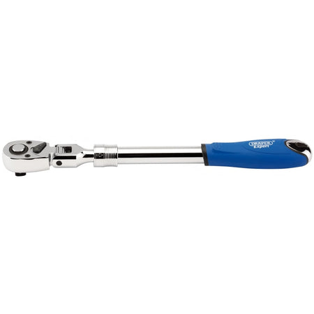 DRAPER 1/2" Sq. Dr. 72 Tooth Flexible Head Extending Reversible Ratchet: Model No. HER72/FH