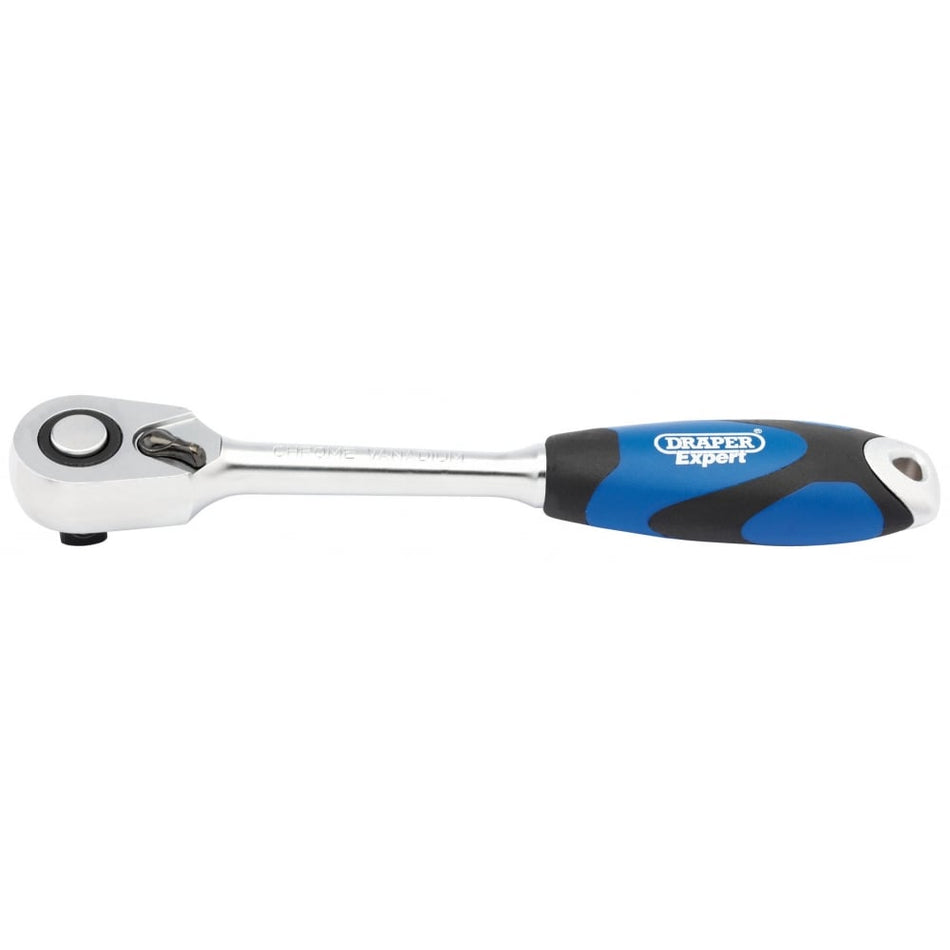 DRAPER 1/2" Sq. Dr. 72 Tooth Soft Grip Reversible Ratchets: Model No. H72C/SG