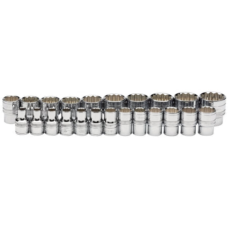 DRAPER 1/2" Sq. Dr. Loose Metric Sockets (23 pieces): Model No. H23M/C
