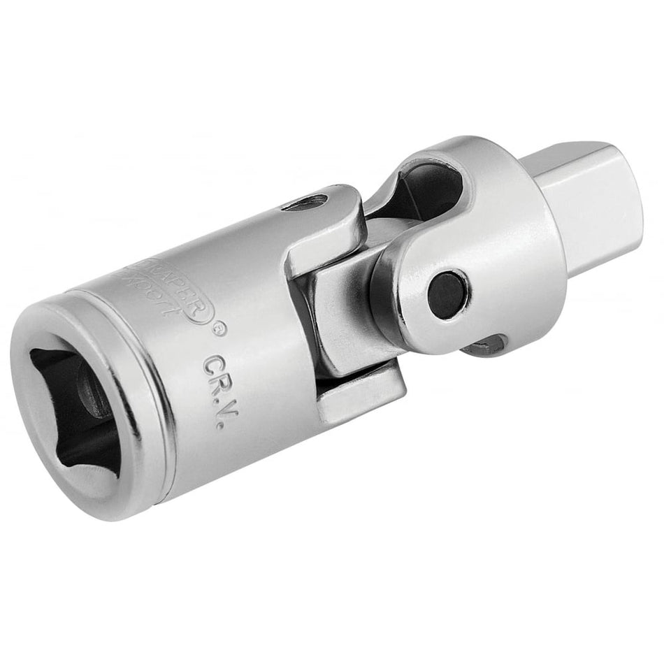 DRAPER 1/2" Square Drive Satin Chrome Universal Joint: Model No. H6/MS