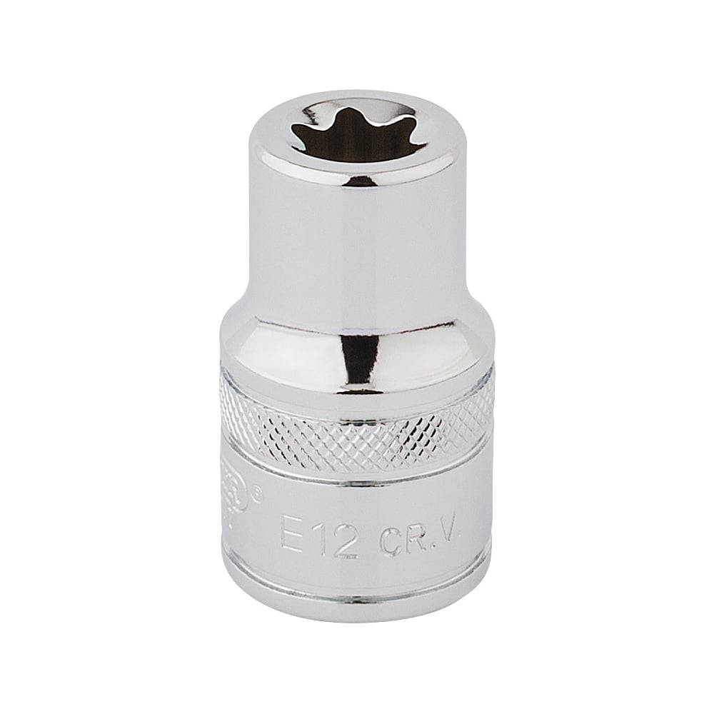 DRAPER 1/2" Square Drive Draper TX-STAR Socket (E12): Model No. TS12/B