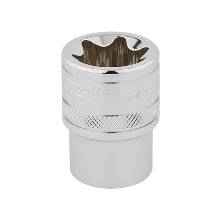 DRAPER 1/2" Square Drive Draper TX-STAR Socket (E24): Model No. TS12/B