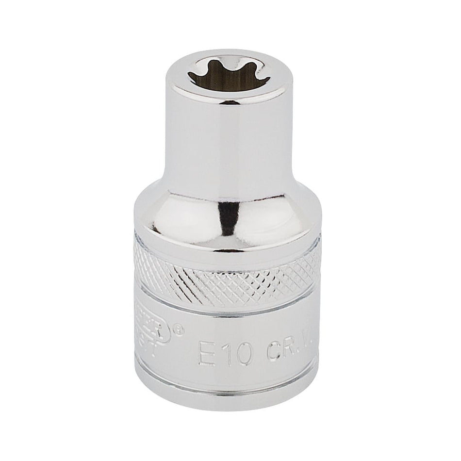 DRAPER 1/2" Square Drive Draper TX-STAR Socket (E10): Model No. TS12/B