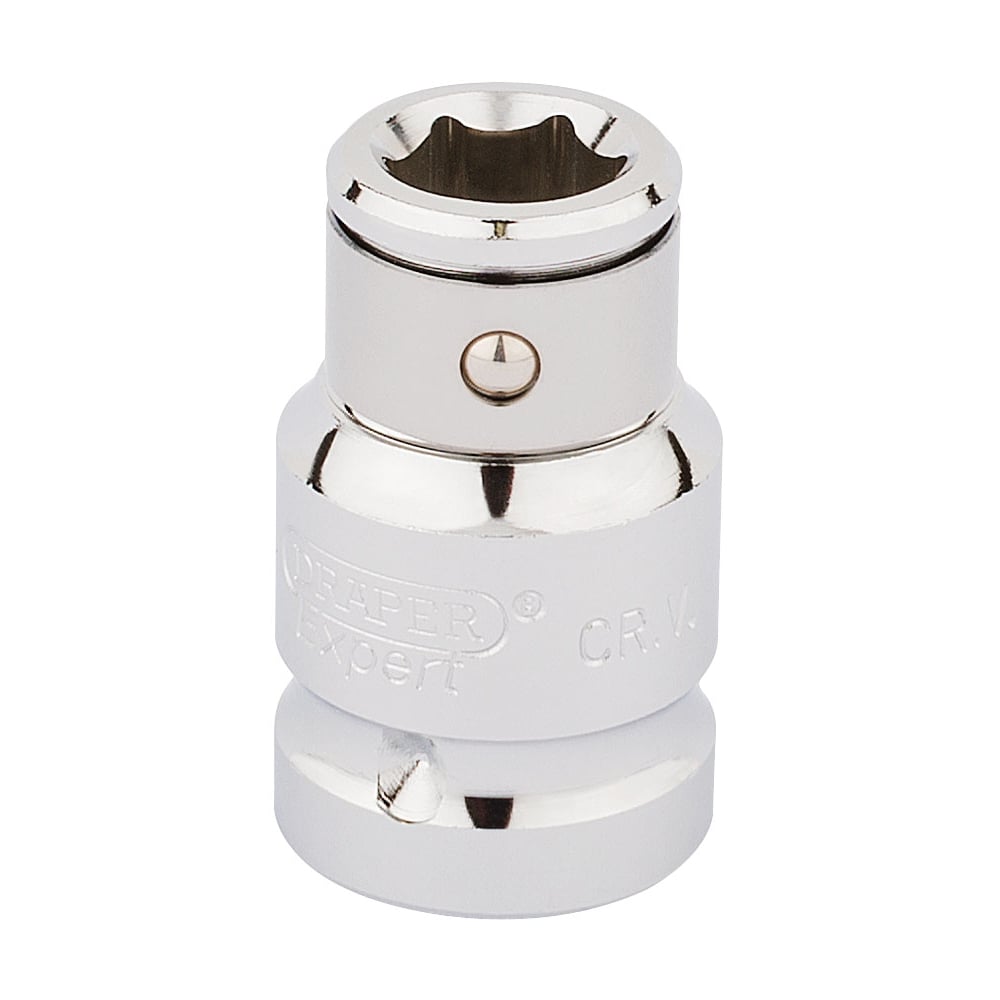 DRAPER 1/2" Square Drive x 10mm Hexagon Screwdriver Bit Holding Socket: Model No. H-BH/C