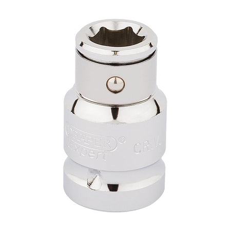 DRAPER 1/2" Square Drive x 10mm Hexagon Screwdriver Bit Holding Socket: Model No. H-BH/C