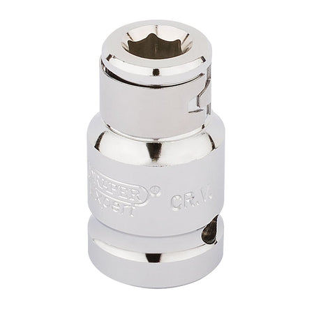 DRAPER 1/2" Square Drive x 5/16" Hexagon Screwdriver Bit Holding Socket: Model No. H-BH/B