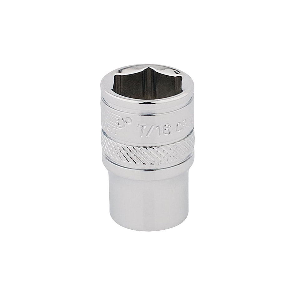 DRAPER 1/4" Square Drive Hi-Torq 12 Point Socket (7/16"): Model No. B-AF