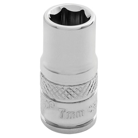 DRAPER 1/4" Square Drive Hi-Torq 6 Point Socket (7mm): Model No. B-MM/B