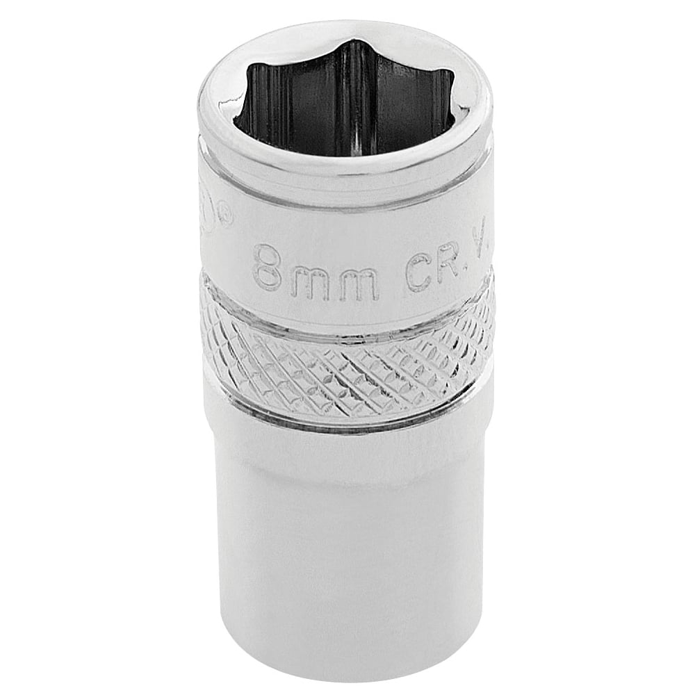DRAPER 1/4" Square Drive Hi-Torq 6 Point Socket (8mm): Model No. B-MM/B
