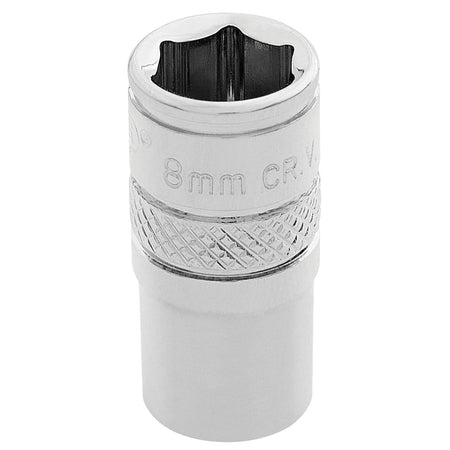 DRAPER 1/4" Square Drive Hi-Torq 6 Point Socket (8mm): Model No. B-MM/B