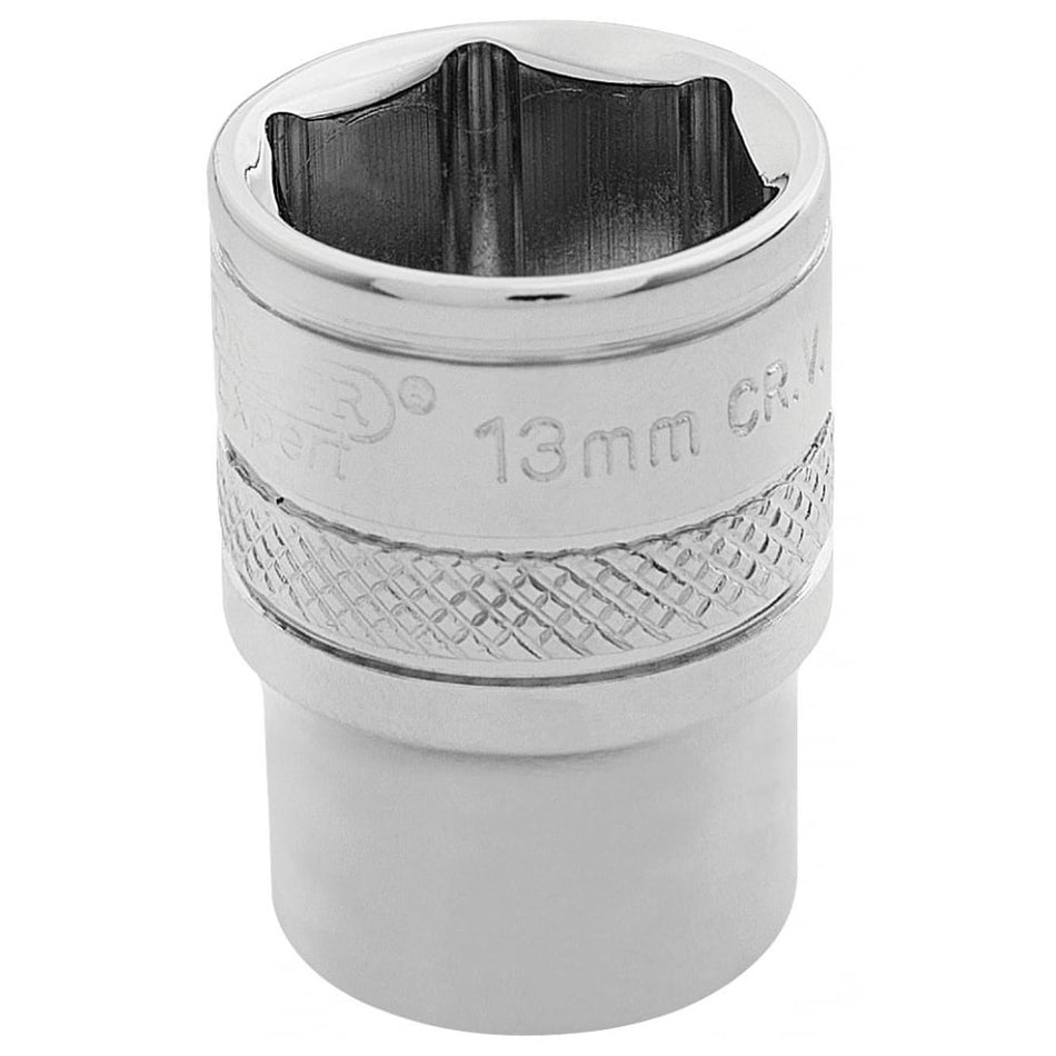 DRAPER 1/4" Square Drive Hi-Torq 6 Point Socket (13mm): Model No. B-MM/B