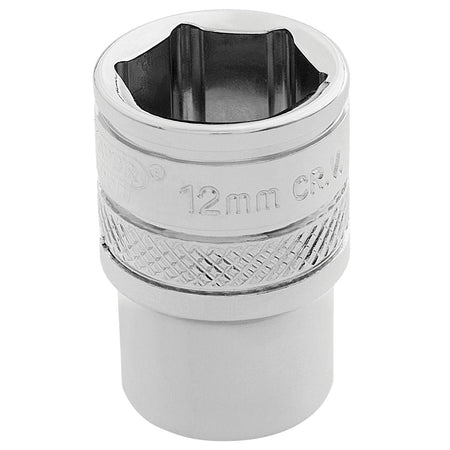 DRAPER 1/4" Square Drive Hi-Torq 6 Point Socket (12mm): Model No. B-MM/B