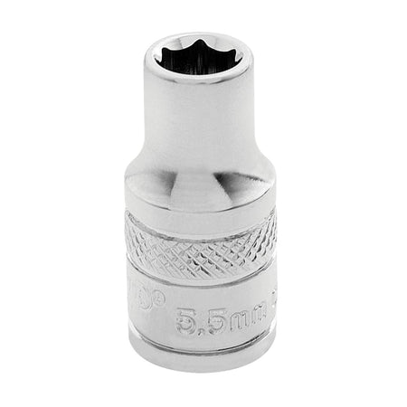 DRAPER 1/4" Square Drive Hi-Torq 6 Point Socket (5.5mm): Model No. B-MM/B
