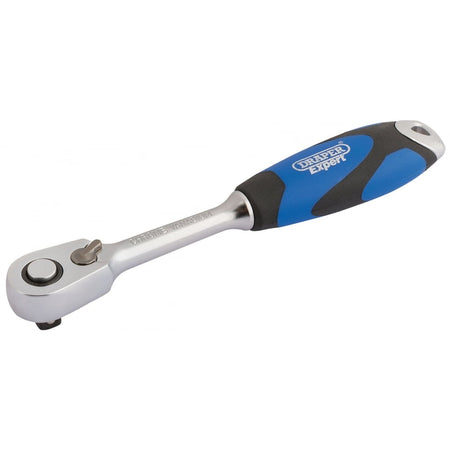 DRAPER 1/4" Sq. Dr. 60 Tooth Micro Head Reversible Soft Grip Ratchet: Model No. B60MH/SG