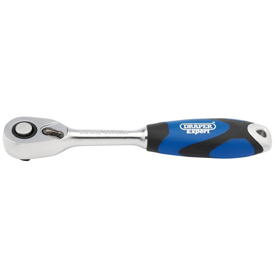 DRAPER 1/4" Sq. Dr. 72 Tooth Soft Grip Reversible Ratchets: Model No. B72C/SG