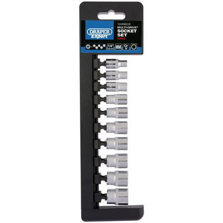 DRAPER 1/4" Sq. Dr. Metric Multi-Drive Socket Set (10 Piece): Model No. B10M/MDS/E