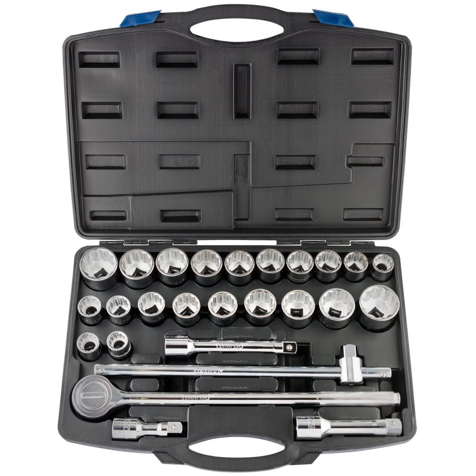DRAPER 3/4" Square Drive Socket Set (26 Piece): Model No. SD26AMA/C