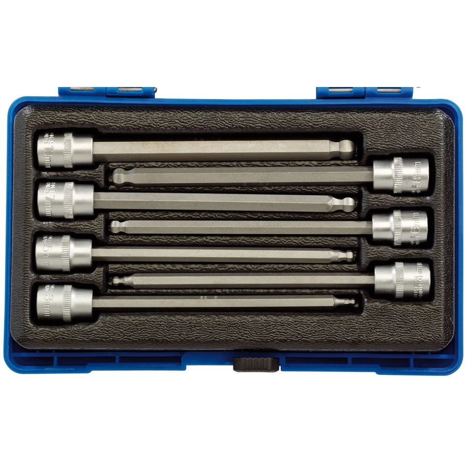DRAPER 3/8" Sq. Dr. Hexagonal Socket Bit Set (7 piece): Model No. D-HEX-B/7/150