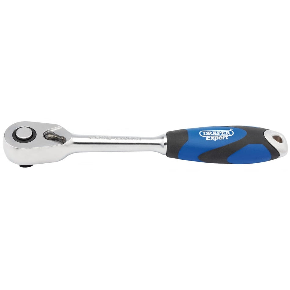 DRAPER 3/8" Sq. Dr. 72 Tooth Soft Grip Reversible Ratchets: Model No. D72C/SG